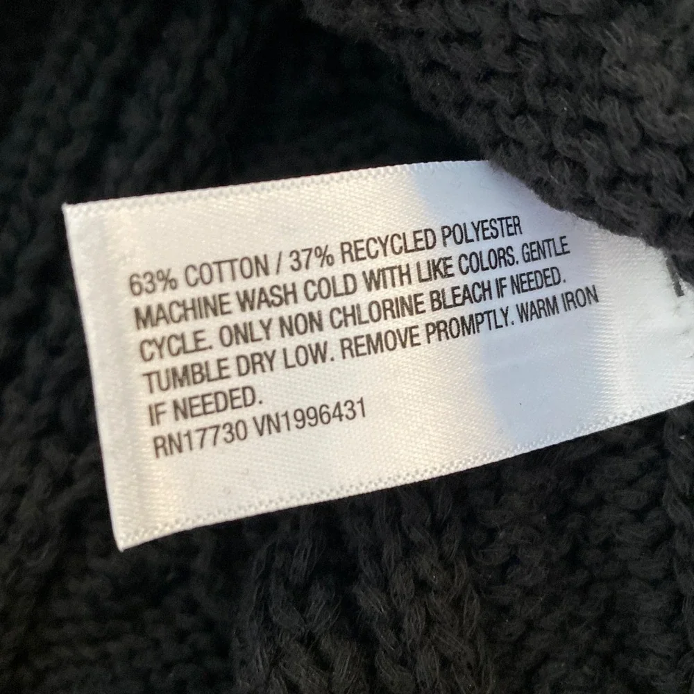 A New Day Women's Sleeveless Cable-Knit Sweater.‎ Size L Black NWT - Picture 7 of 7